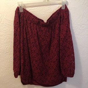 Off the shoulder shirt